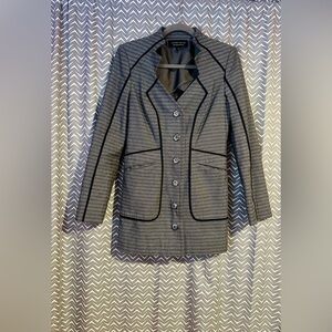 HILTON HOLLIS Italy | Gray Fitted Blazer/Jacket, size 4